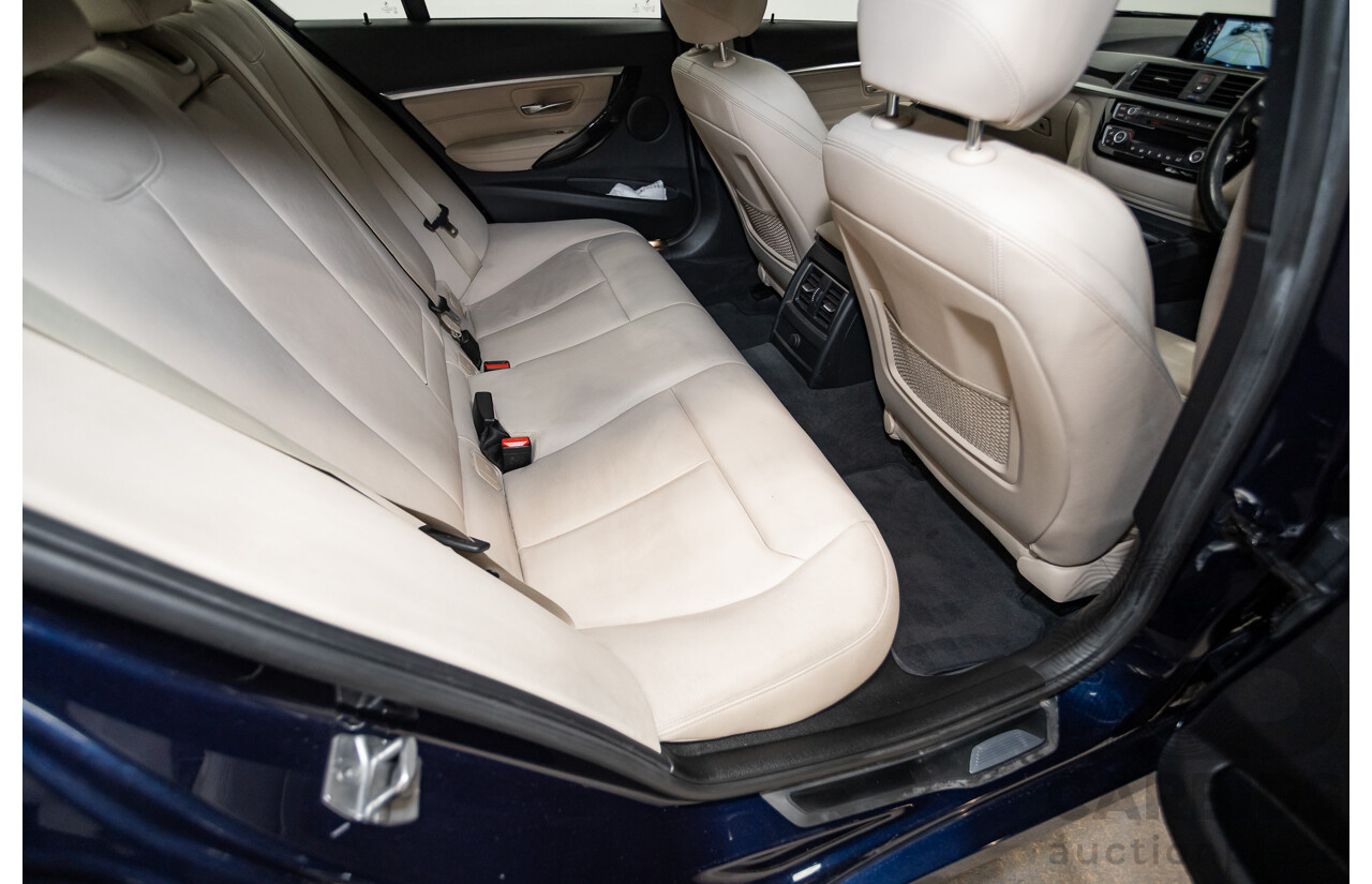 07/2016 BMW 330i M-Sport F30 LCI 4d Sedan Tanzanite Blue Metallic Turbo 2.0L