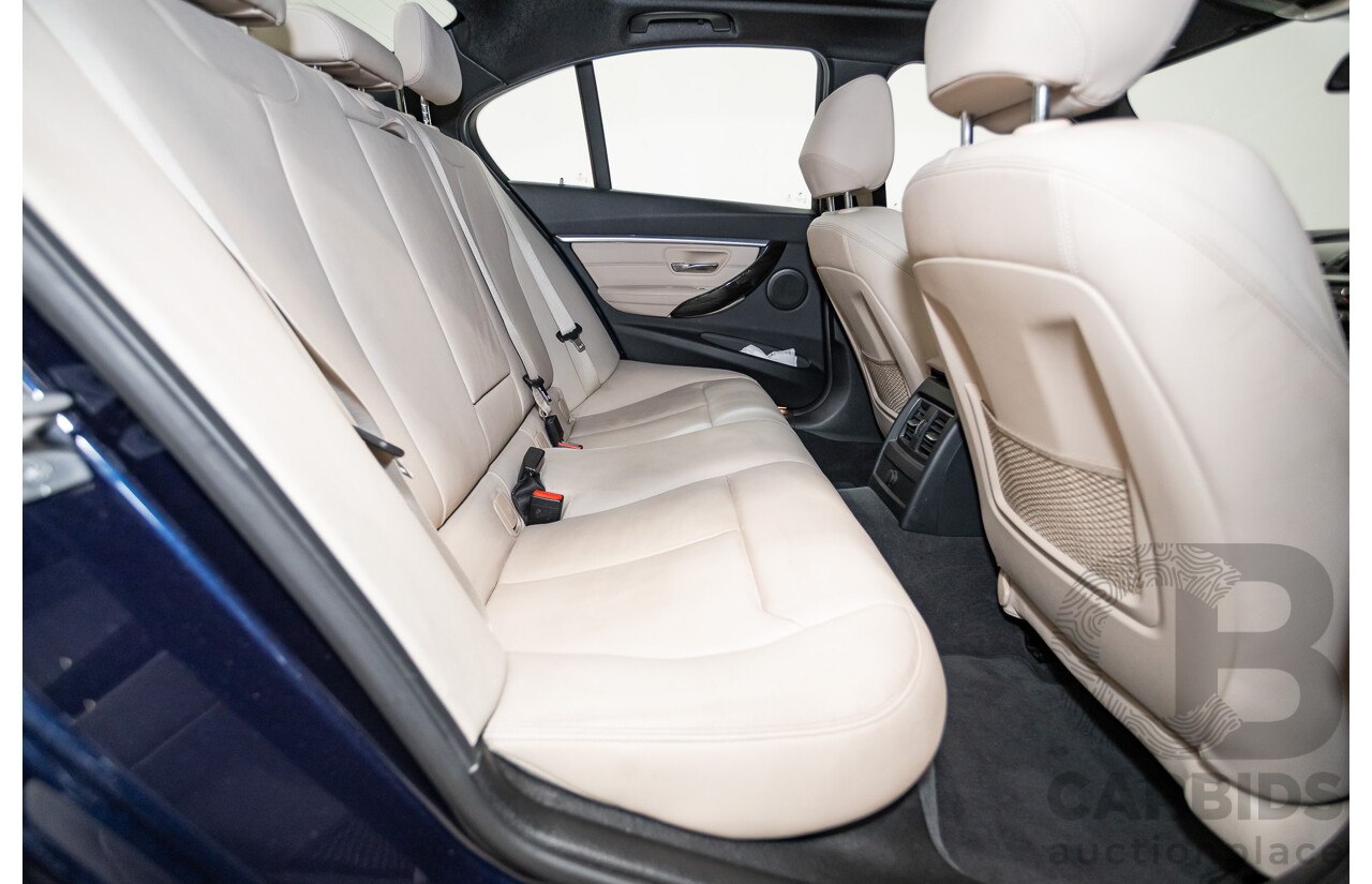 07/2016 BMW 330i M-Sport F30 LCI 4d Sedan Tanzanite Blue Metallic Turbo 2.0L