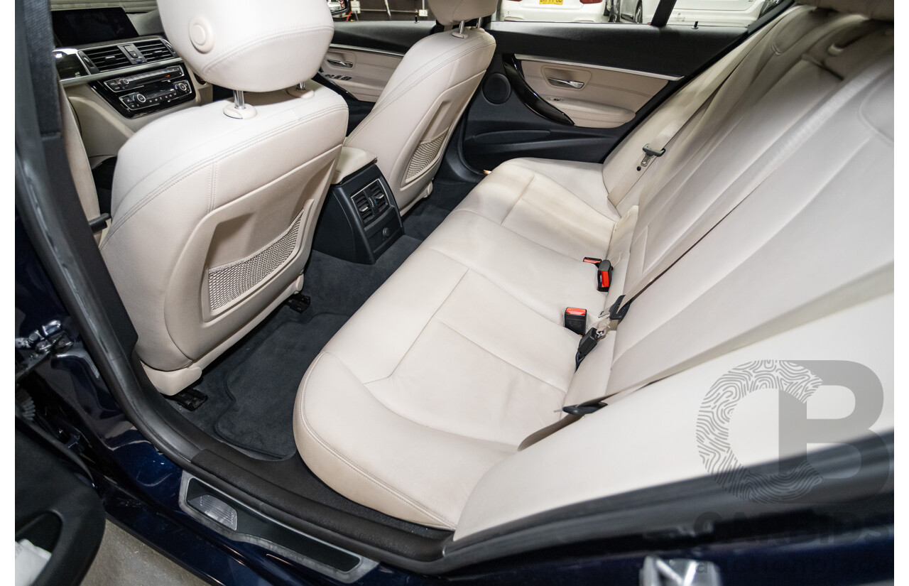 07/2016 BMW 330i M-Sport F30 LCI 4d Sedan Tanzanite Blue Metallic Turbo 2.0L