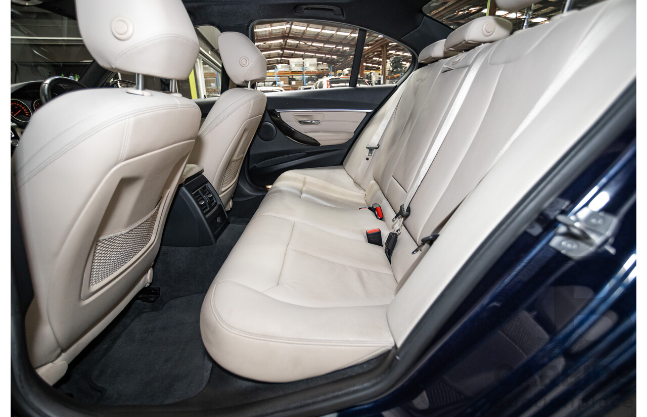 07/2016 BMW 330i M-Sport F30 LCI 4d Sedan Tanzanite Blue Metallic Turbo 2.0L