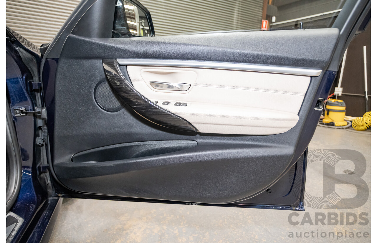 07/2016 BMW 330i M-Sport F30 LCI 4d Sedan Tanzanite Blue Metallic Turbo 2.0L