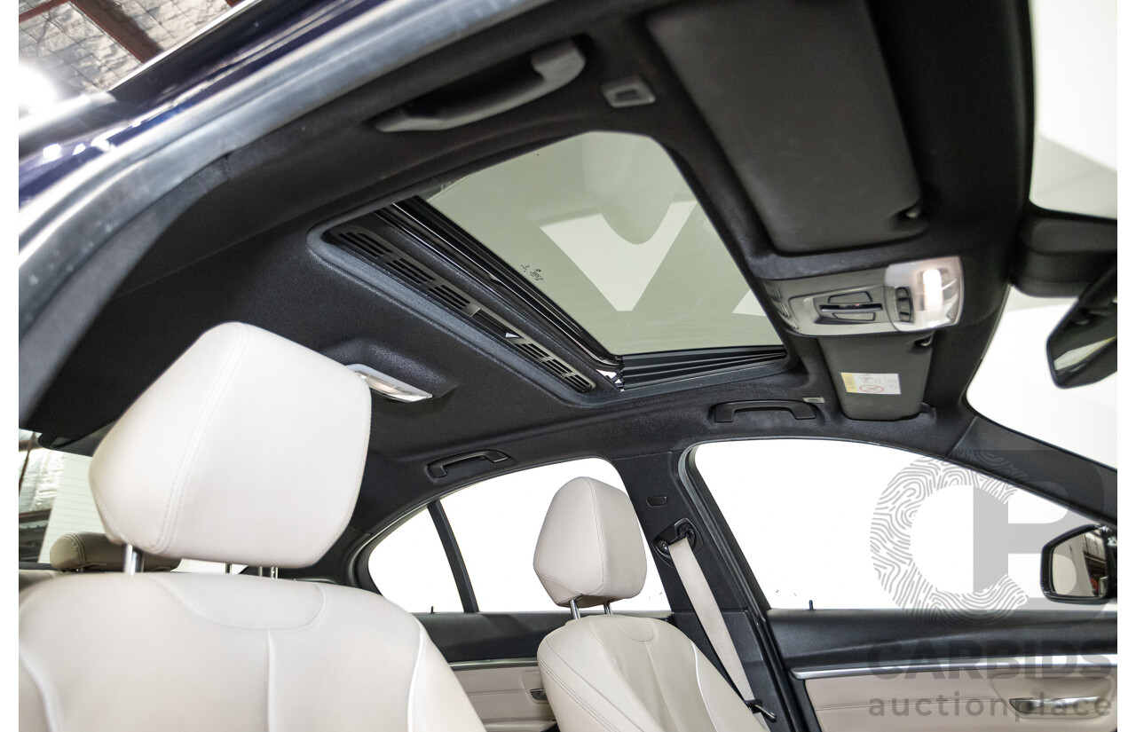 07/2016 BMW 330i M-Sport F30 LCI 4d Sedan Tanzanite Blue Metallic Turbo 2.0L