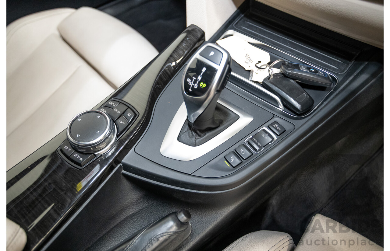 07/2016 BMW 330i M-Sport F30 LCI 4d Sedan Tanzanite Blue Metallic Turbo 2.0L