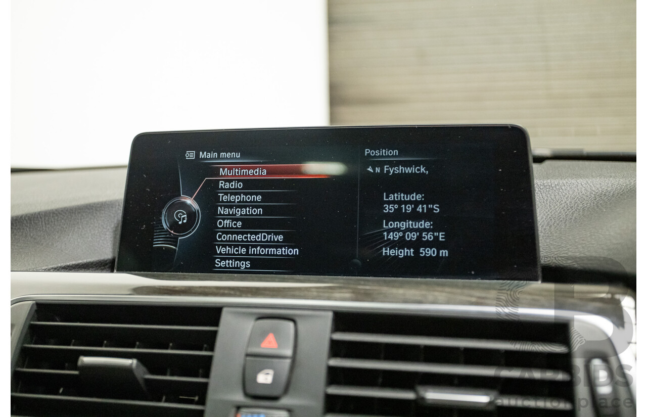 07/2016 BMW 330i M-Sport F30 LCI 4d Sedan Tanzanite Blue Metallic Turbo 2.0L