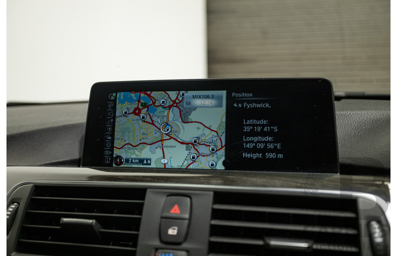 07/2016 BMW 330i M-Sport F30 LCI 4d Sedan Tanzanite Blue Metallic Turbo 2.0L