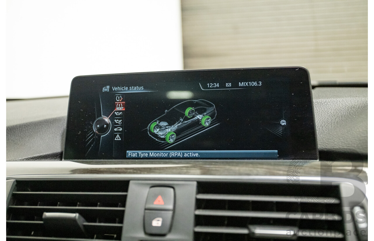 07/2016 BMW 330i M-Sport F30 LCI 4d Sedan Tanzanite Blue Metallic Turbo 2.0L