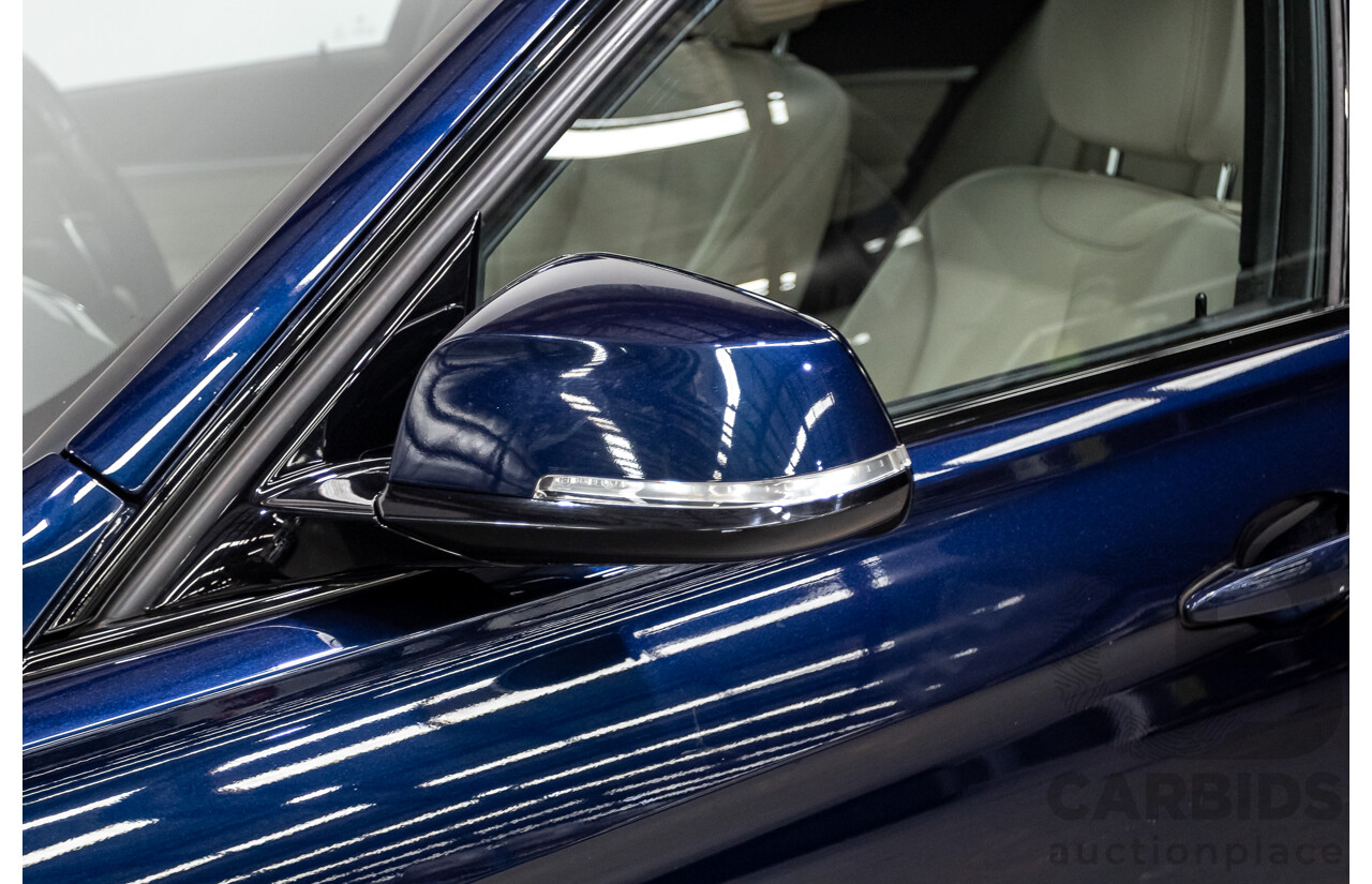 07/2016 BMW 330i M-Sport F30 LCI 4d Sedan Tanzanite Blue Metallic Turbo 2.0L