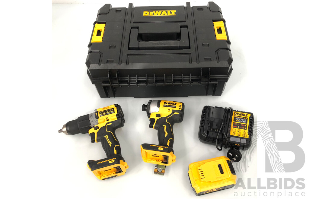 DeWalt XR 18 Volt Lithium Ion Hammer Drill/Driver and Impact Driver