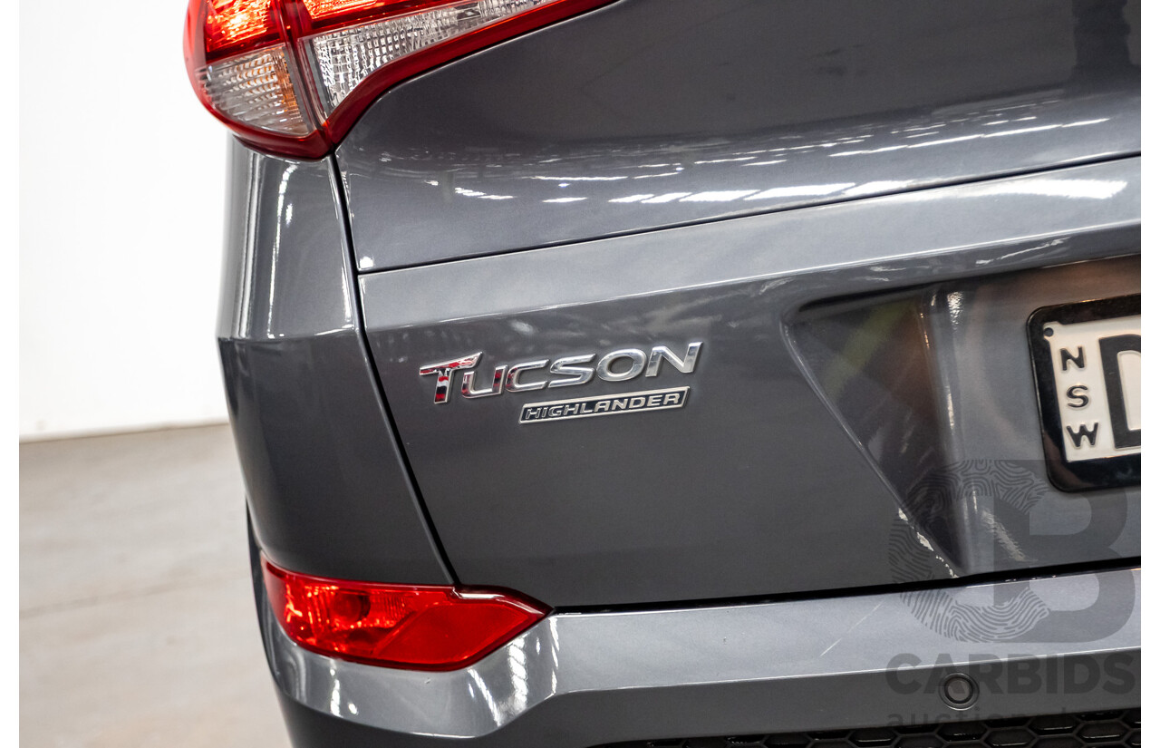 7/2016 Hyundai Tucson Highlander (AWD) TLe 4d Wagon Pepper Grey Metallic Turbo 1.6L