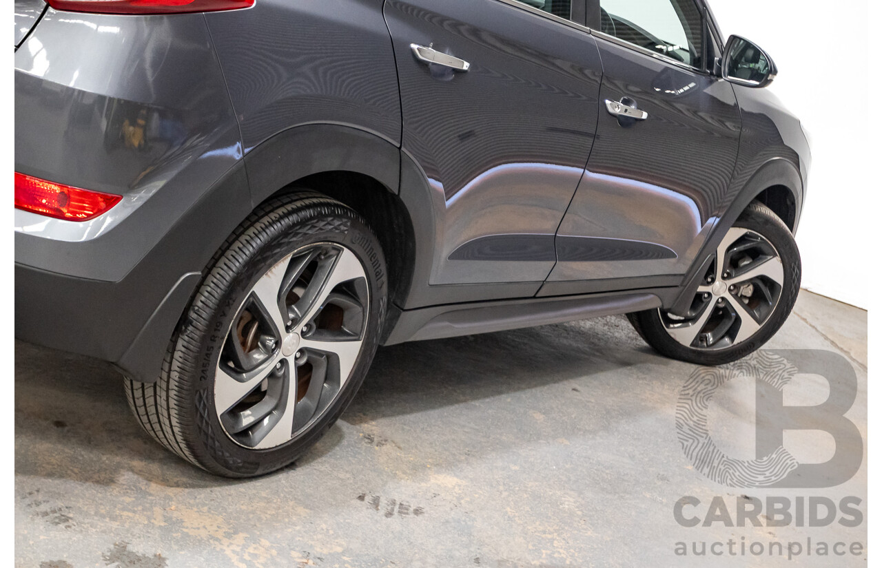 7/2016 Hyundai Tucson Highlander (AWD) TLe 4d Wagon Pepper Grey Metallic Turbo 1.6L