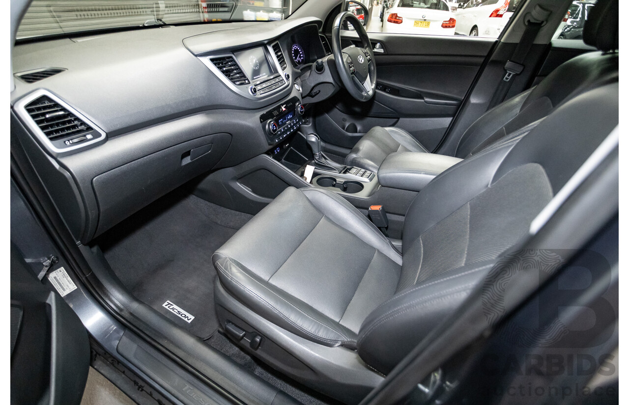 7/2016 Hyundai Tucson Highlander (AWD) TLe 4d Wagon Pepper Grey Metallic Turbo 1.6L