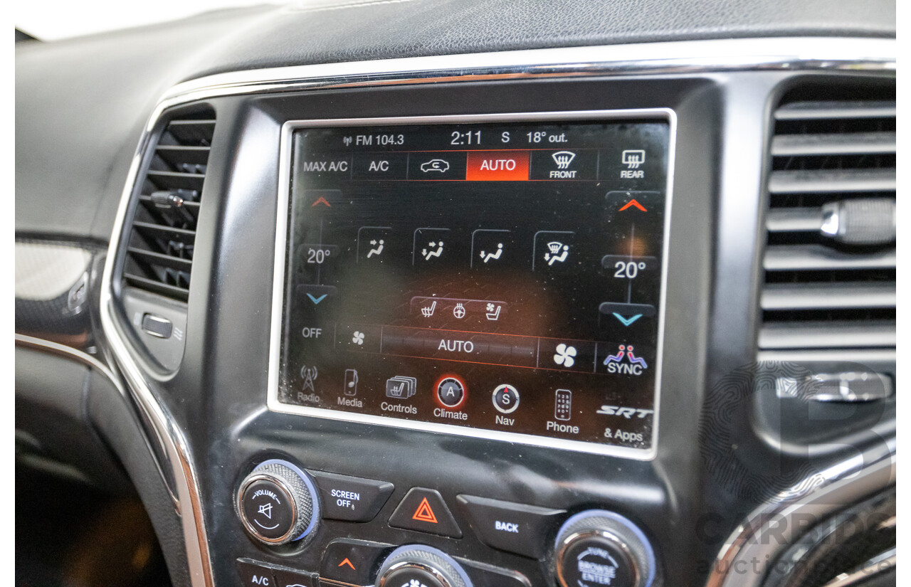 06/2015 Jeep Grand Cherokee SRT 8 (4x4) WK MY15 4d Wagon Redline Pearl V8 6.4L