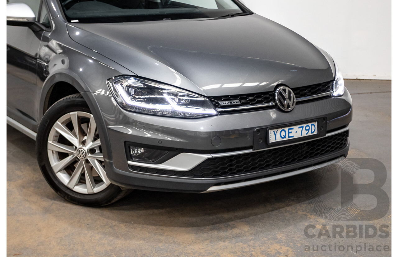 06/2017 Volkswagen Golf Alltrack 135 TDI Premium (AWD) AU MY18 4D Indium Grey Metallic Turbo Diesel 2.0L