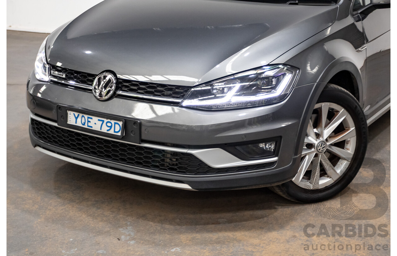 06/2017 Volkswagen Golf Alltrack 135 TDI Premium (AWD) AU MY18 4D Indium Grey Metallic Turbo Diesel 2.0L