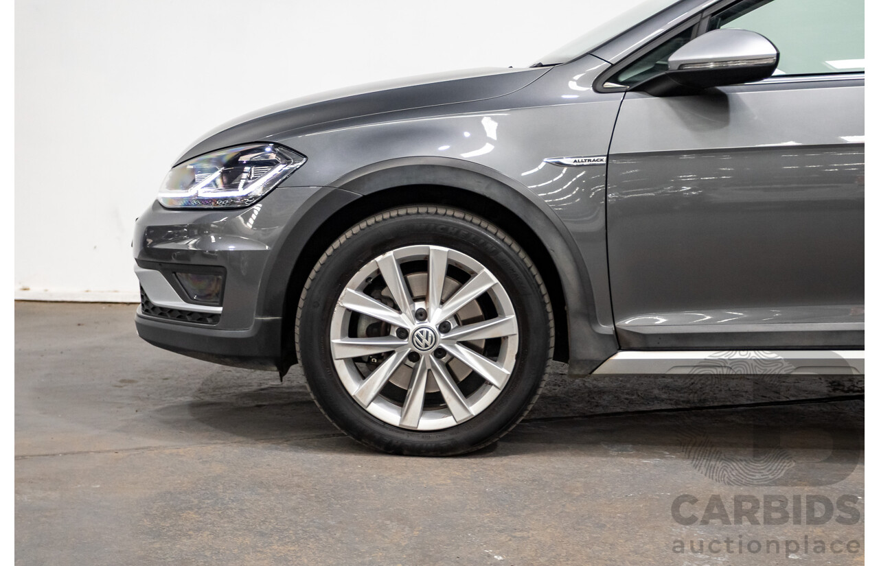 06/2017 Volkswagen Golf Alltrack 135 TDI Premium (AWD) AU MY18 4D Indium Grey Metallic Turbo Diesel 2.0L