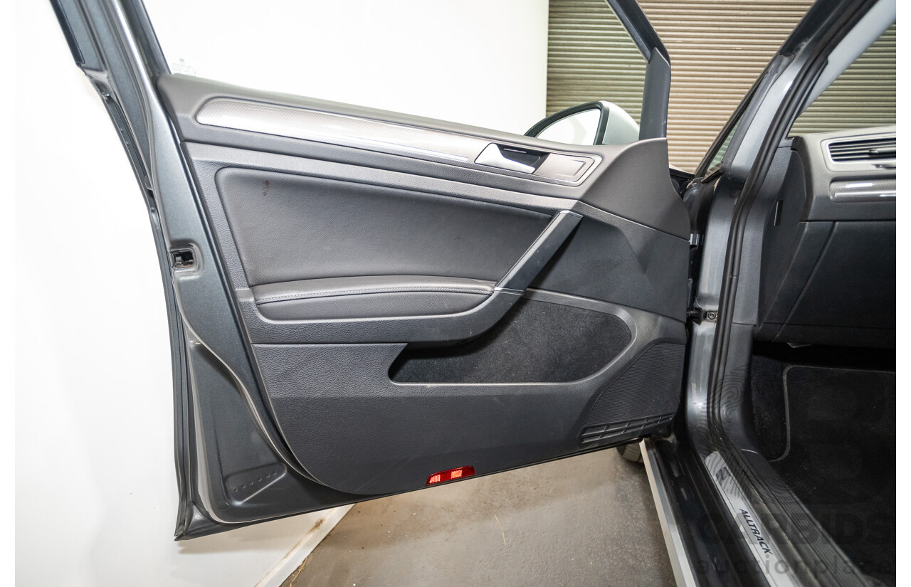 06/2017 Volkswagen Golf Alltrack 135 TDI Premium (AWD) AU MY18 4D Indium Grey Metallic Turbo Diesel 2.0L