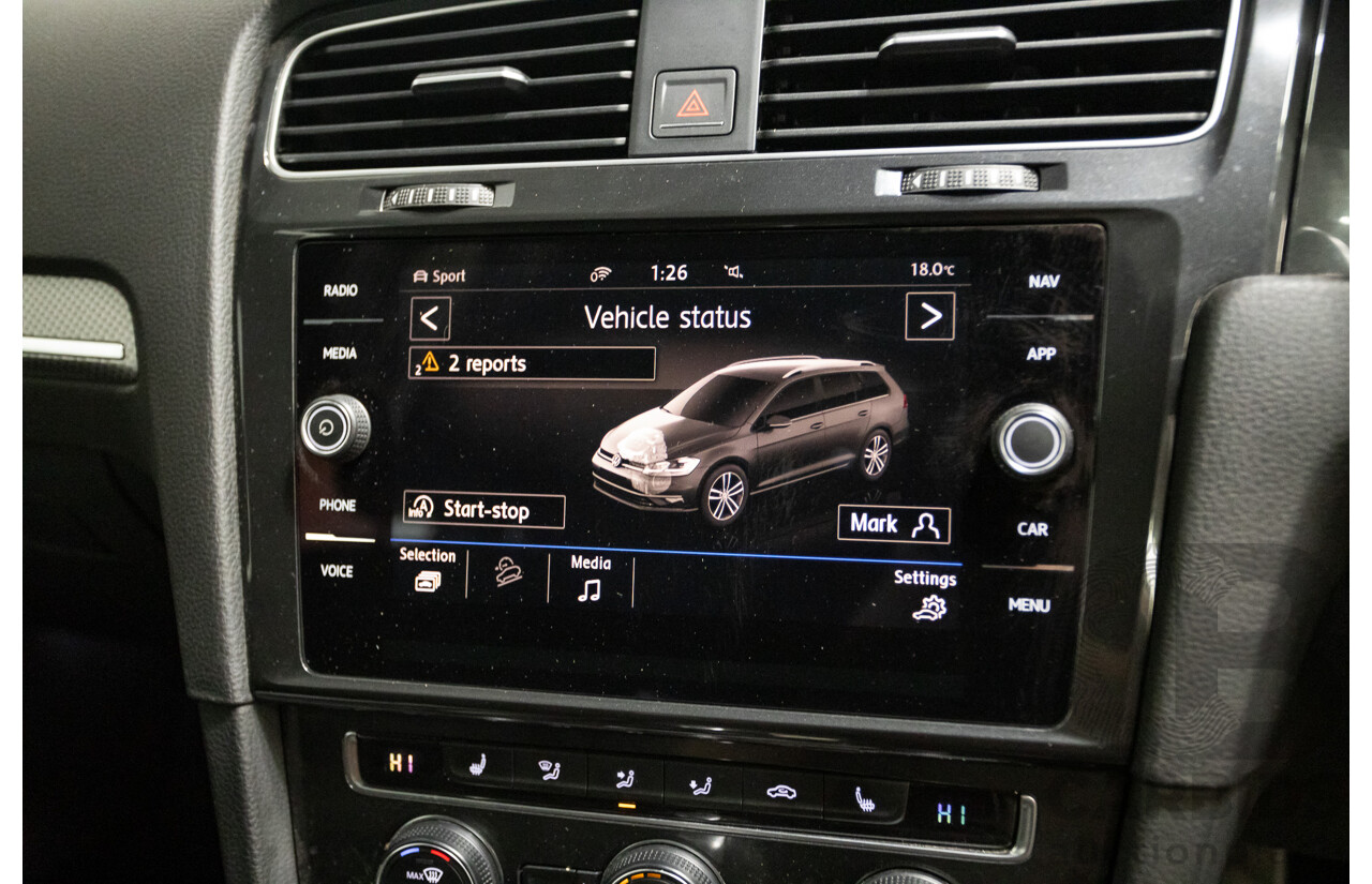 06/2017 Volkswagen Golf Alltrack 135 TDI Premium (AWD) AU MY18 4D Indium Grey Metallic Turbo Diesel 2.0L