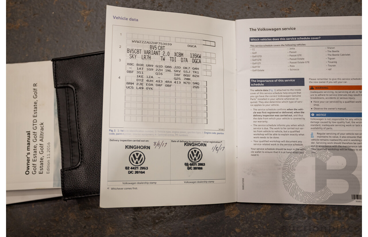 06/2017 Volkswagen Golf Alltrack 135 TDI Premium (AWD) AU MY18 4D Indium Grey Metallic Turbo Diesel 2.0L