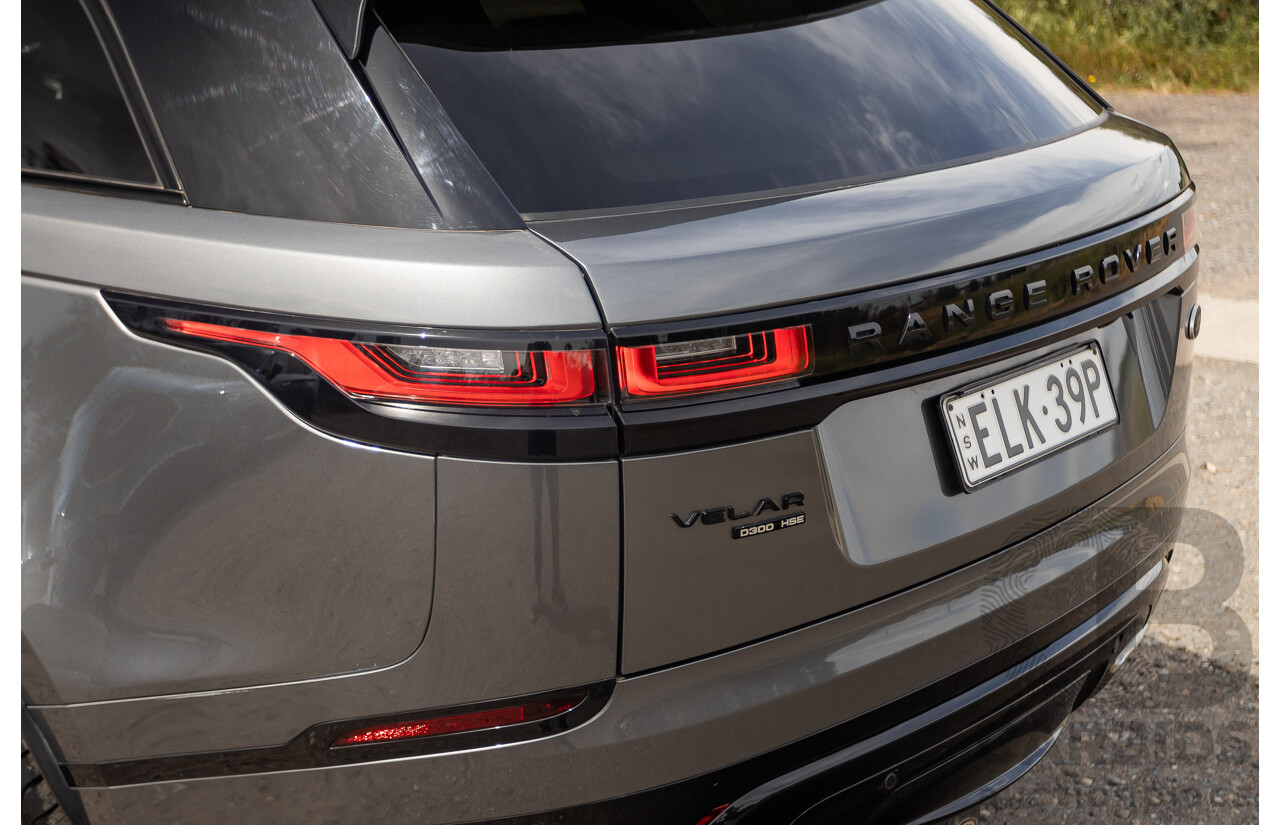 12/2017 Land Rover Range Rover Velar D300 HSE R-Dynamic (AWD) L560 MY18 4d Wagon Ammonite Grey Metallic Twin Turbo Diesel V6 3.0L