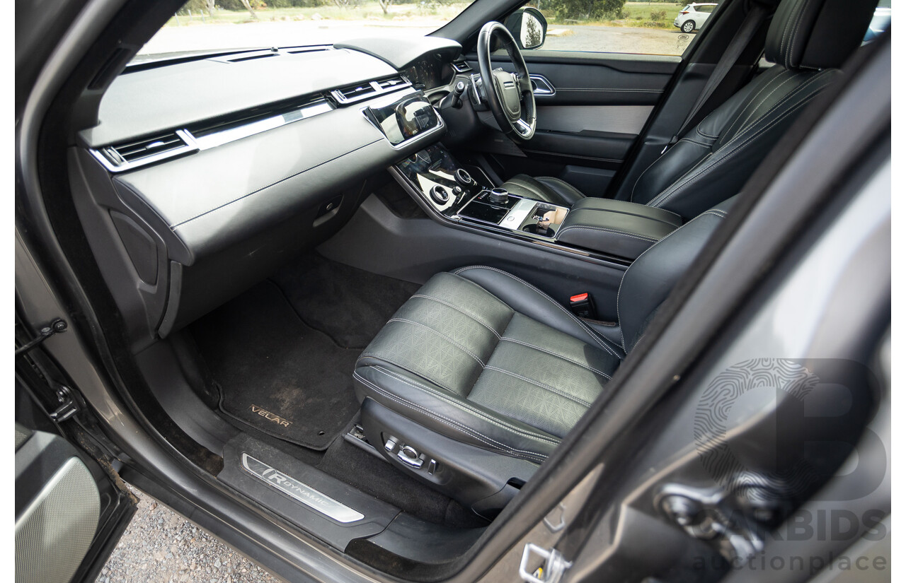 12/2017 Land Rover Range Rover Velar D300 HSE R-Dynamic (AWD) L560 MY18 4d Wagon Ammonite Grey Metallic Twin Turbo Diesel V6 3.0L