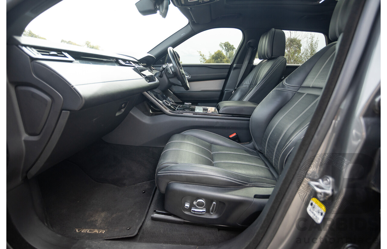 12/2017 Land Rover Range Rover Velar D300 HSE R-Dynamic (AWD) L560 MY18 4d Wagon Ammonite Grey Metallic Twin Turbo Diesel V6 3.0L