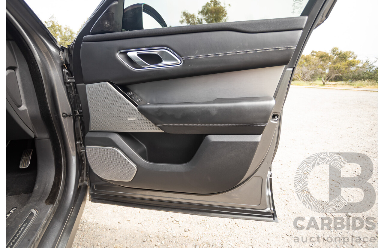 12/2017 Land Rover Range Rover Velar D300 HSE R-Dynamic (AWD) L560 MY18 4d Wagon Ammonite Grey Metallic Twin Turbo Diesel V6 3.0L