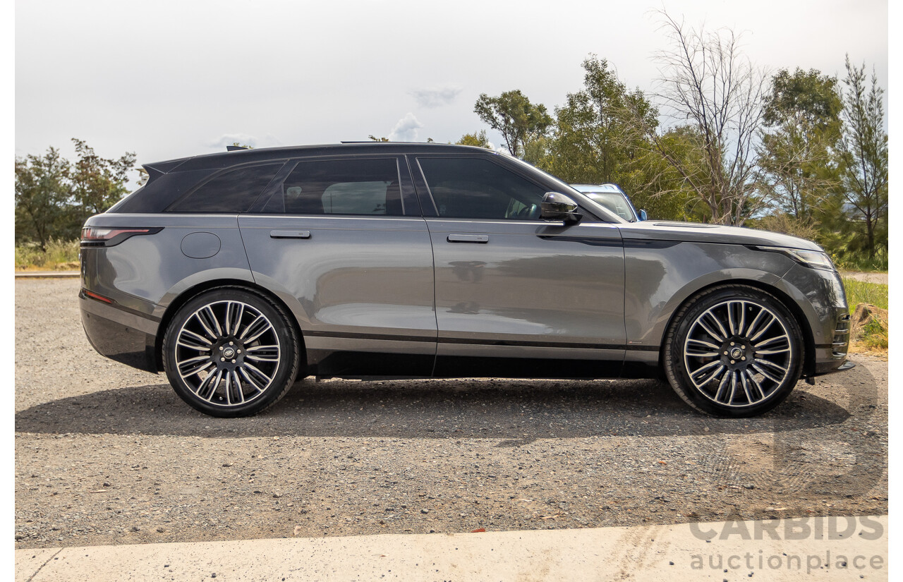 12/2017 Land Rover Range Rover Velar D300 HSE R-Dynamic (AWD) L560 MY18 4d Wagon Ammonite Grey Metallic Twin Turbo Diesel V6 3.0L