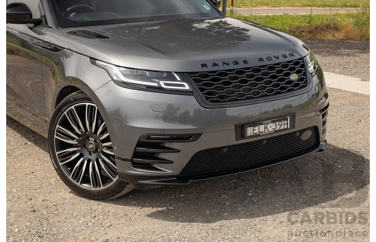 12/2017 Land Rover Range Rover Velar D300 HSE R-Dynamic (AWD) L560 MY18 4d Wagon Ammonite Grey Metallic Twin Turbo Diesel V6 3.0L