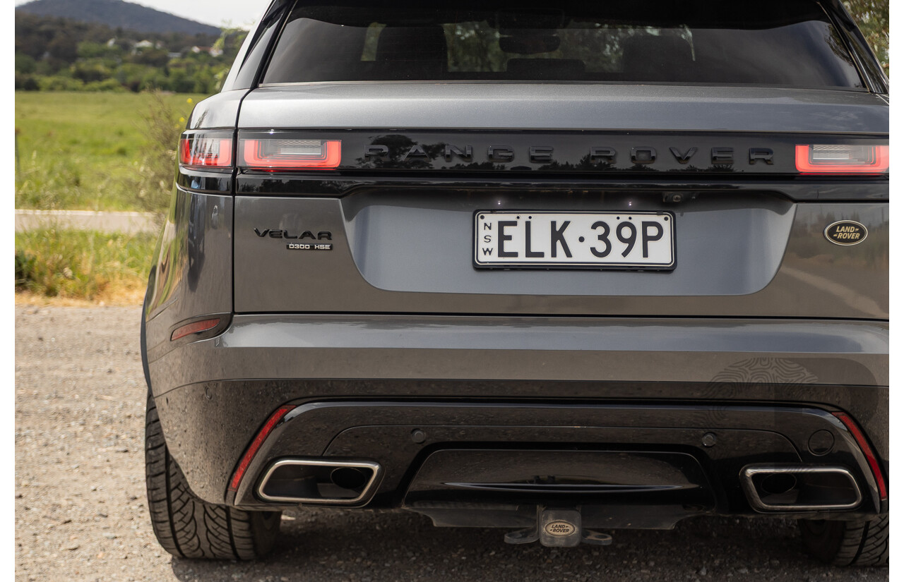 12/2017 Land Rover Range Rover Velar D300 HSE R-Dynamic (AWD) L560 MY18 4d Wagon Ammonite Grey Metallic Twin Turbo Diesel V6 3.0L