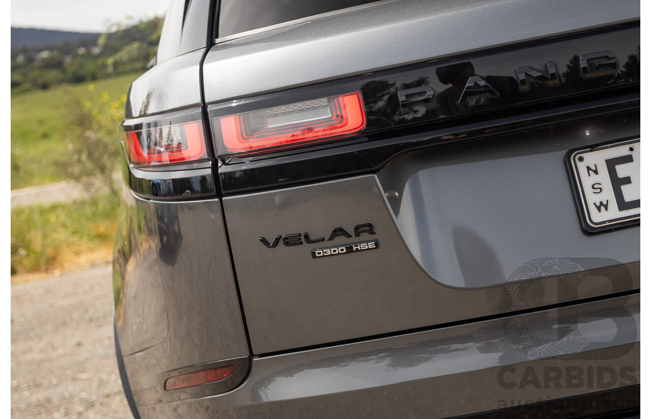 12/2017 Land Rover Range Rover Velar D300 HSE R-Dynamic (AWD) L560 MY18 4d Wagon Ammonite Grey Metallic Twin Turbo Diesel V6 3.0L