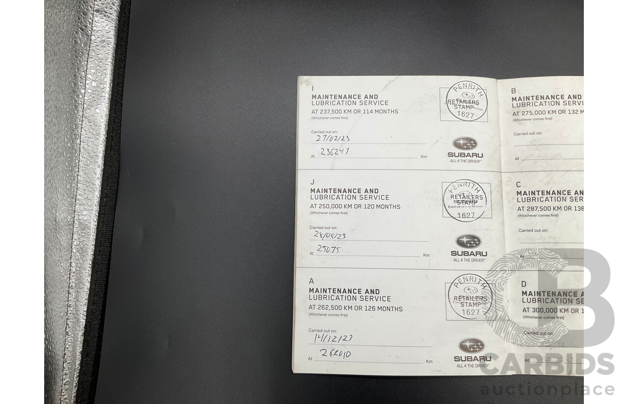 03/2016 Subaru Outback 2.0D AWD AWD MY16 4D Wagon Dark Grey Metallic Turbo Diesel 2.0L