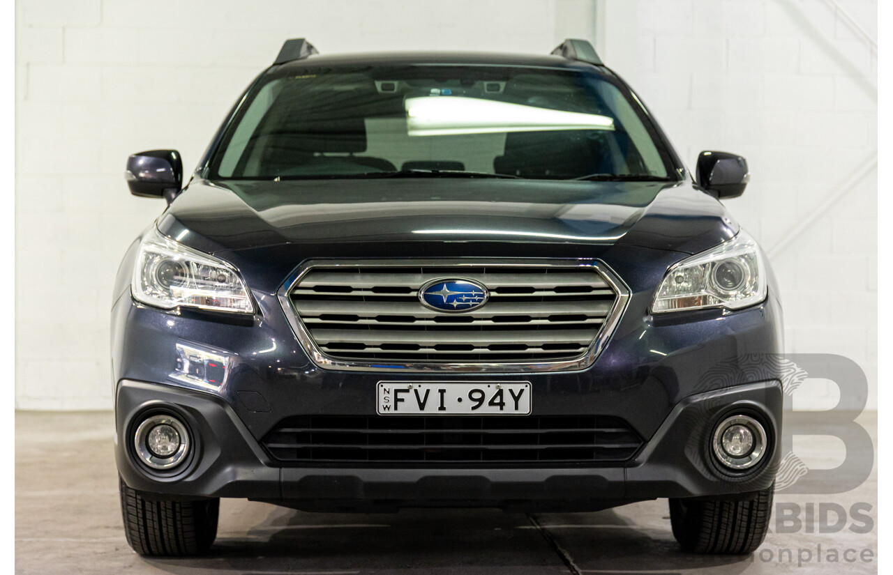 03/2016 Subaru Outback 2.0D AWD AWD MY16 4D Wagon Dark Grey Metallic Turbo Diesel 2.0L