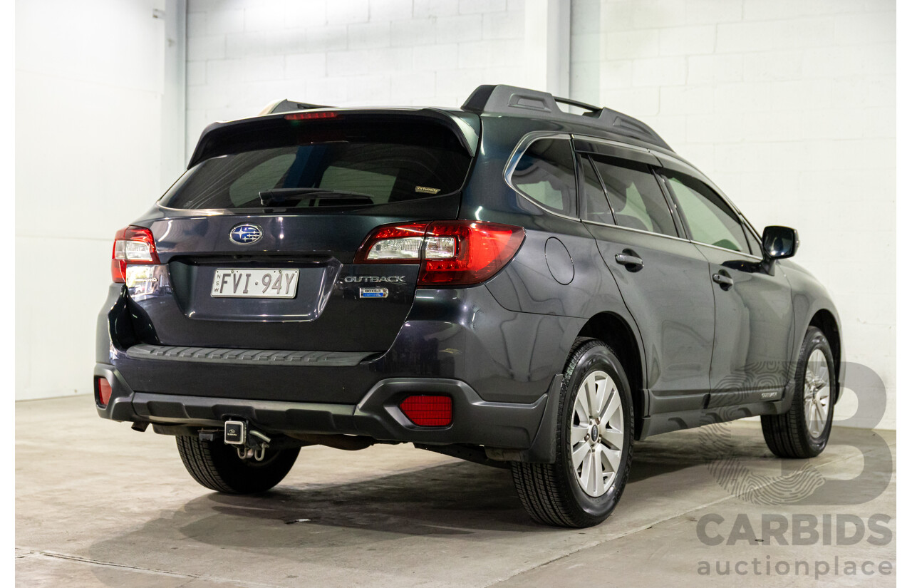 03/2016 Subaru Outback 2.0D AWD AWD MY16 4D Wagon Dark Grey Metallic Turbo Diesel 2.0L