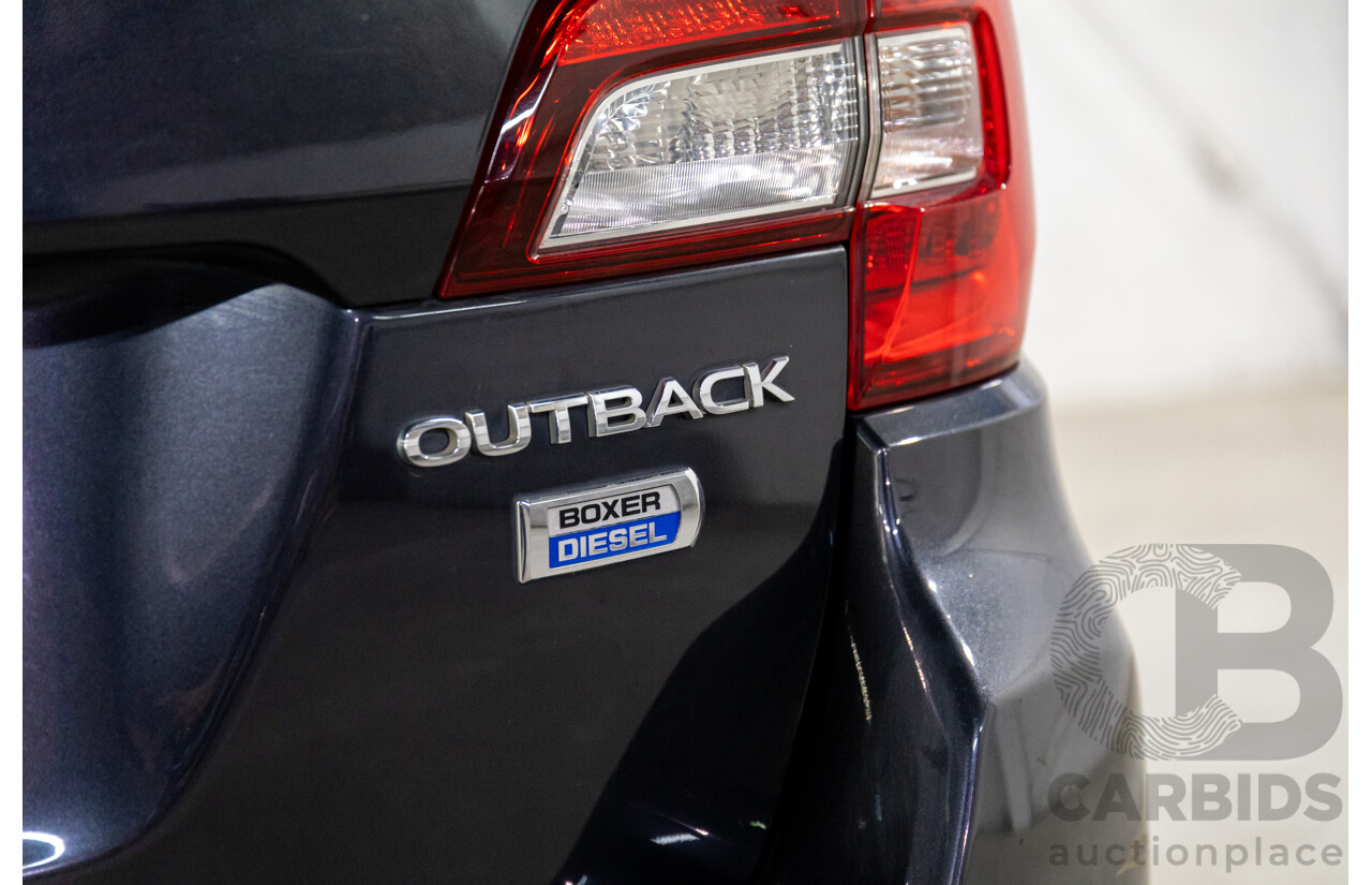 03/2016 Subaru Outback 2.0D AWD AWD MY16 4D Wagon Dark Grey Metallic Turbo Diesel 2.0L