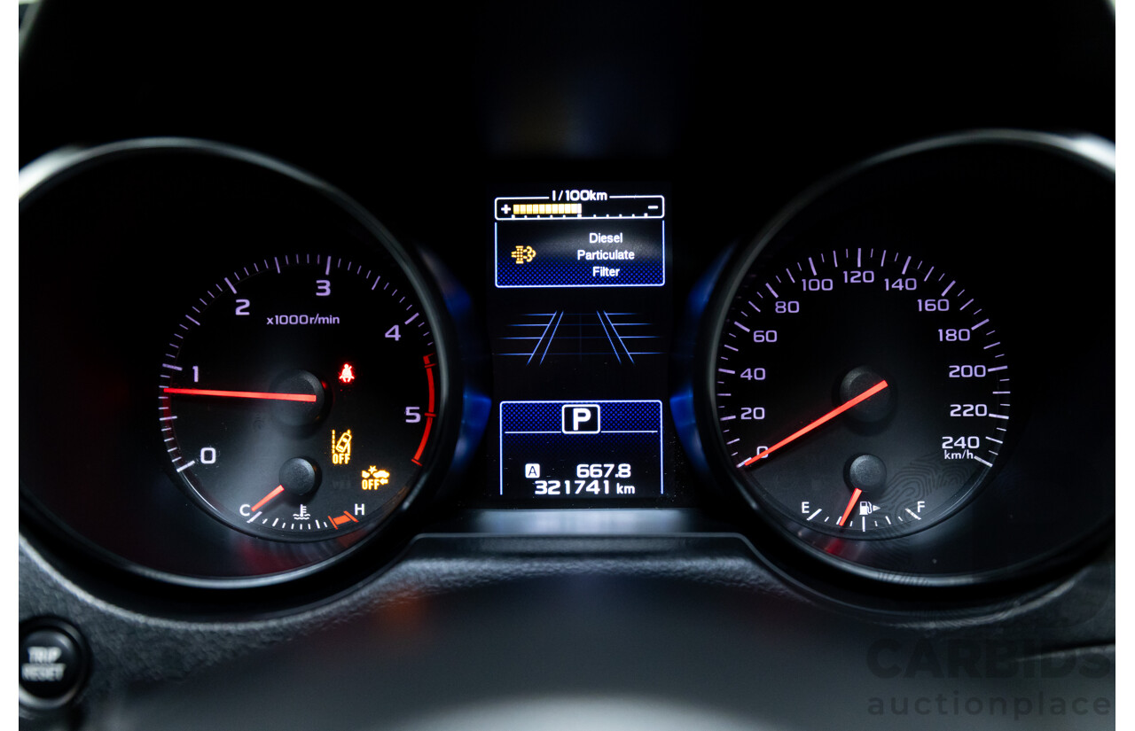 03/2016 Subaru Outback 2.0D AWD AWD MY16 4D Wagon Dark Grey Metallic Turbo Diesel 2.0L