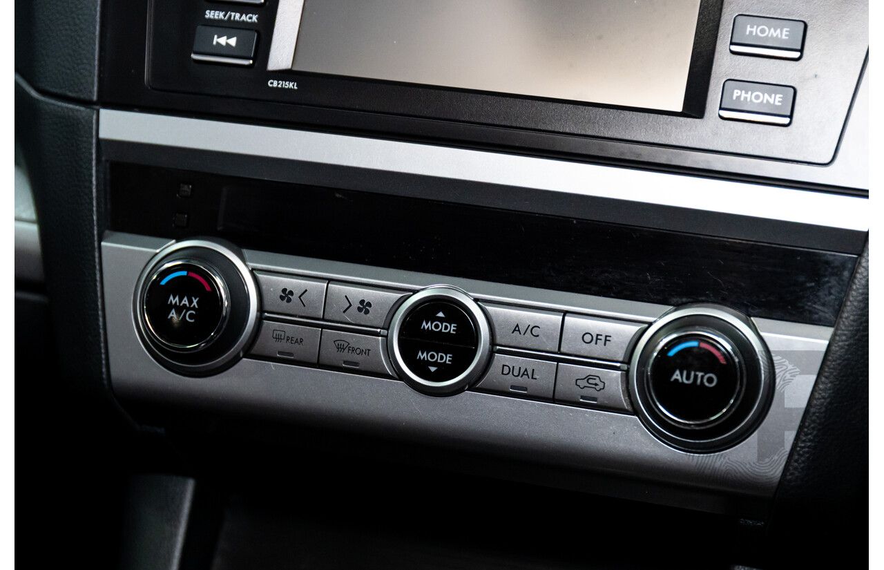 03/2016 Subaru Outback 2.0D AWD AWD MY16 4D Wagon Dark Grey Metallic Turbo Diesel 2.0L