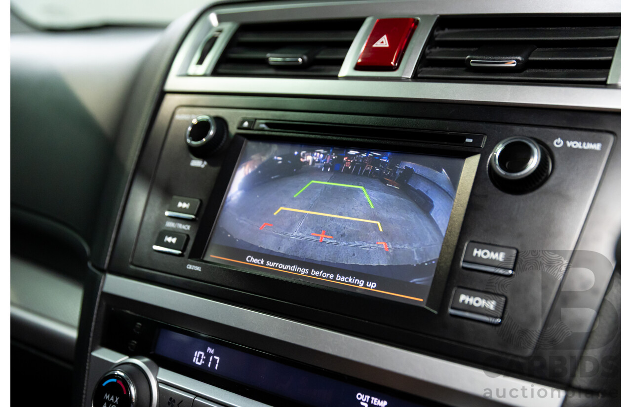 03/2016 Subaru Outback 2.0D AWD AWD MY16 4D Wagon Dark Grey Metallic Turbo Diesel 2.0L