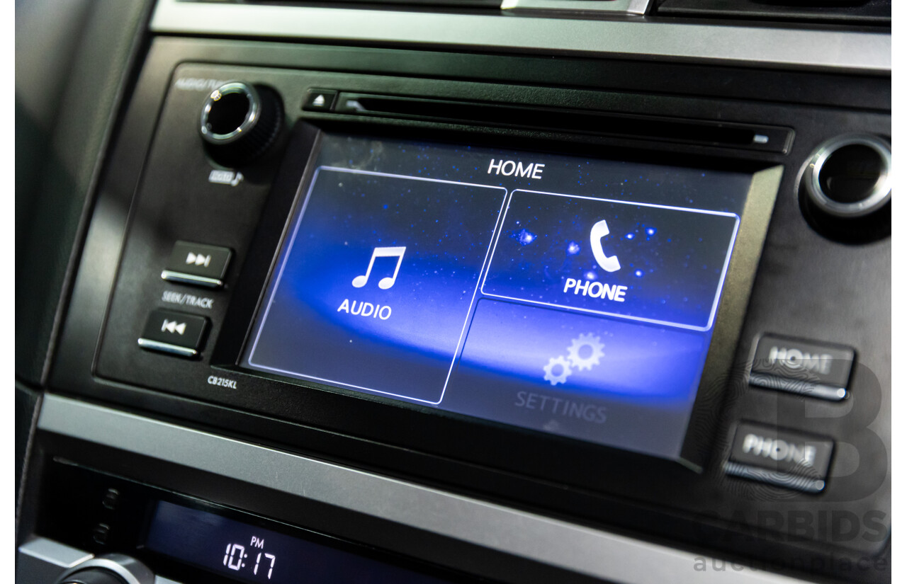 03/2016 Subaru Outback 2.0D AWD AWD MY16 4D Wagon Dark Grey Metallic Turbo Diesel 2.0L