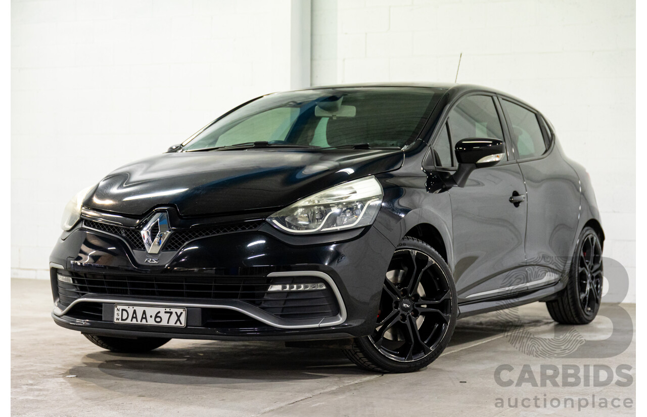9/2014 Renault Clio RS 200 Sport X98 5d Hatchback Deep Black Metallic Turbo 1.6L