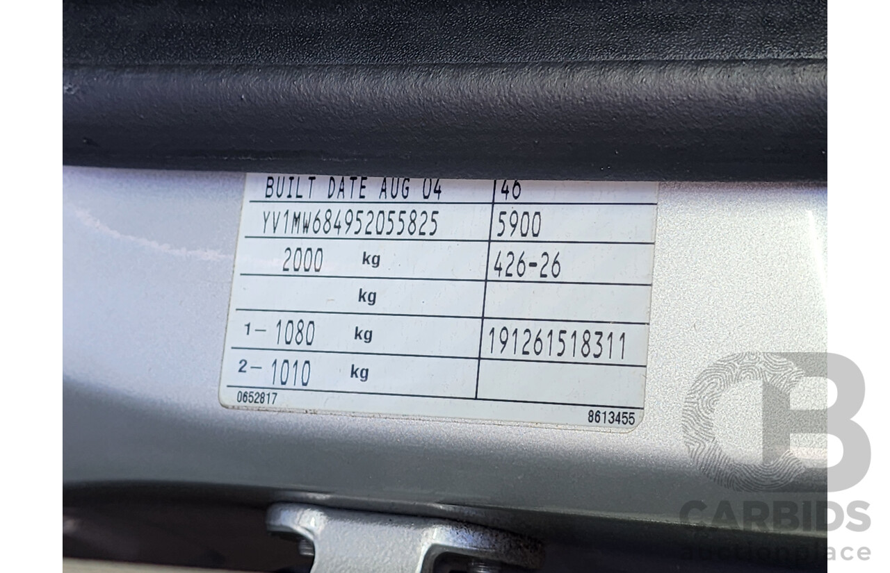 9/2005 Volvo V50 T5 MS 4d Wagon Silver 2.5L