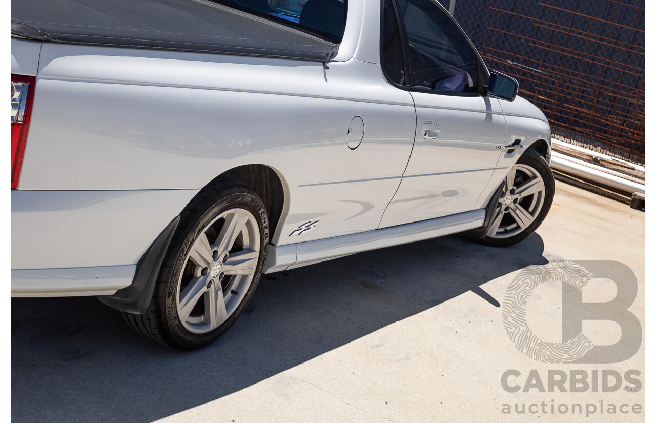 8/2005 Holden Commodore SS VZ Utility Heron White 5.7L V8