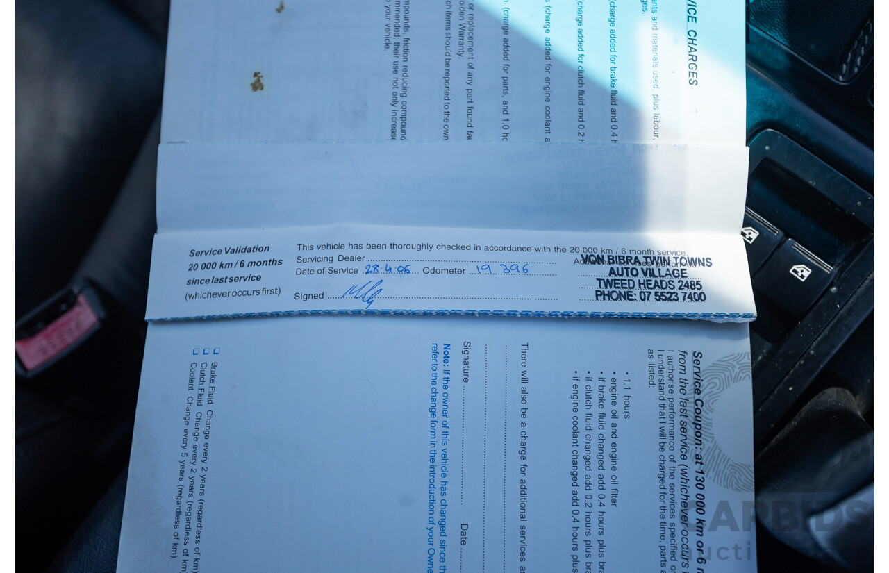 8/2005 Holden Commodore SS VZ Utility Heron White 5.7L V8