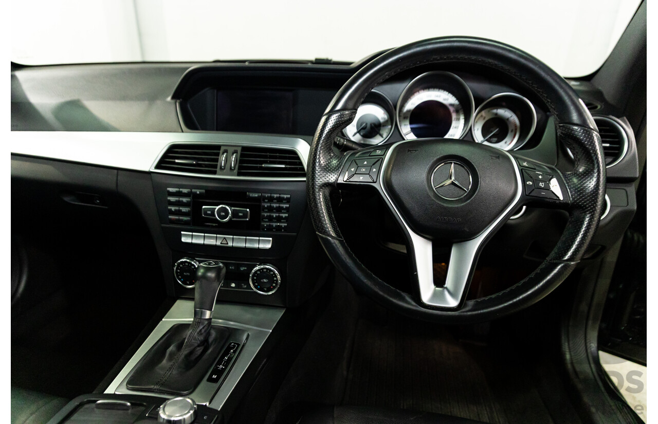 7/2012 Mercedes-Benz C250 CDI BE W204 MY11 2d Coupe Magnetite Black Metallic Turbo Diesel 2.1L