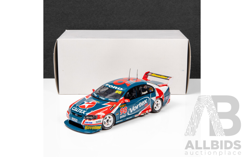 Classic Carlectables 2004 Ford BA Falcon V8 Supercar Stone Brothers Racing Vortex Ingall #98 1:18 Scale Model Car