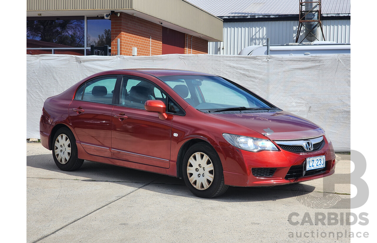 1/2010 Honda Civic VTi MY10 4d Sedan Maroon 1.8L