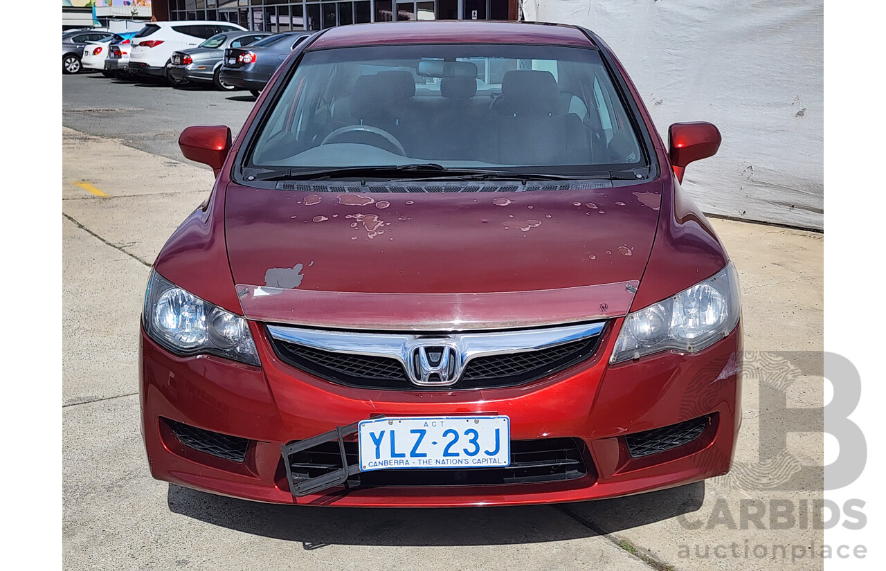 1/2010 Honda Civic VTi MY10 4d Sedan Maroon 1.8L