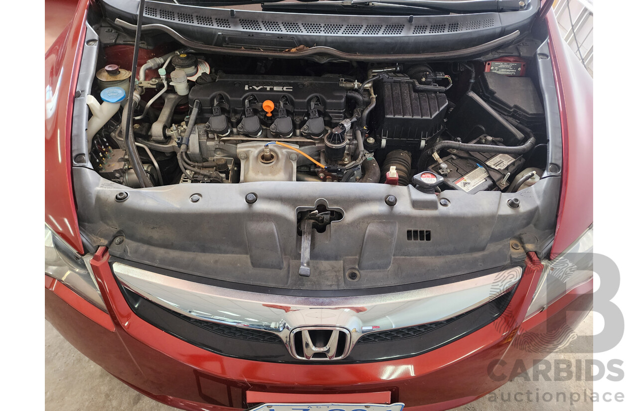 1/2010 Honda Civic VTi MY10 4d Sedan Maroon 1.8L