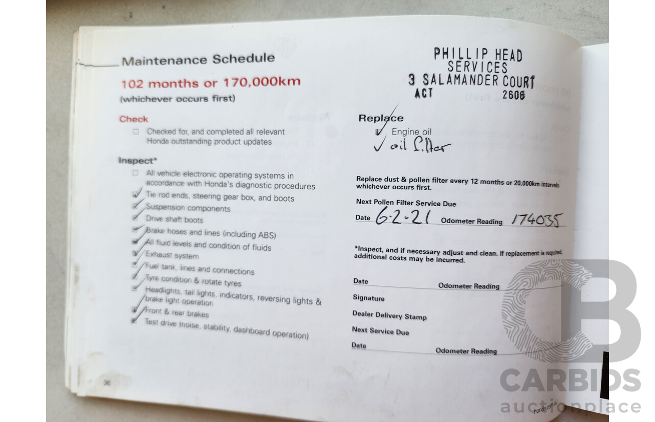 1/2010 Honda Civic VTi MY10 4d Sedan Maroon 1.8L