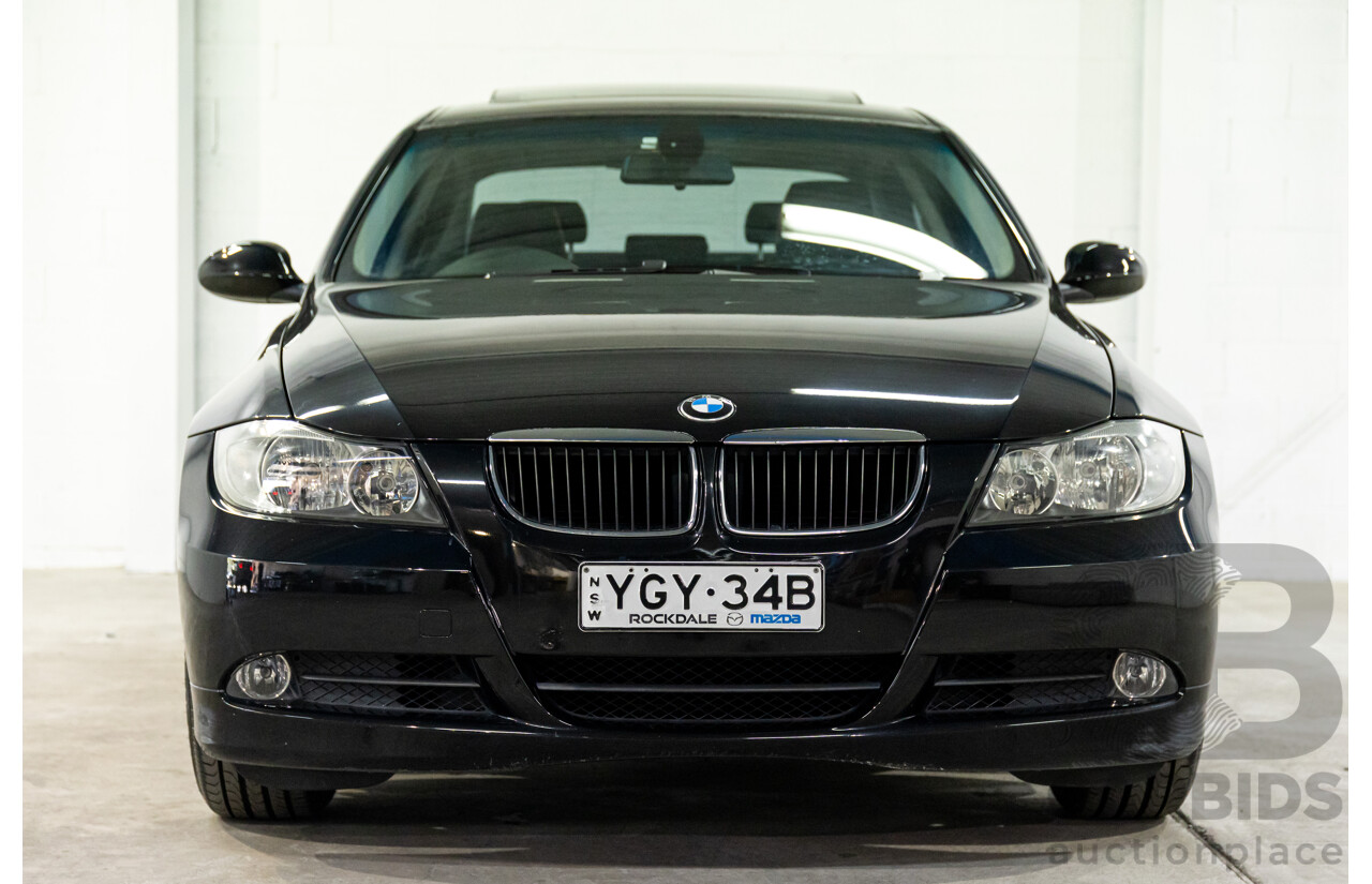 2/2007 BMW 320i Executive E90 4d Sedan Black Sapphire Metallic 2.0L