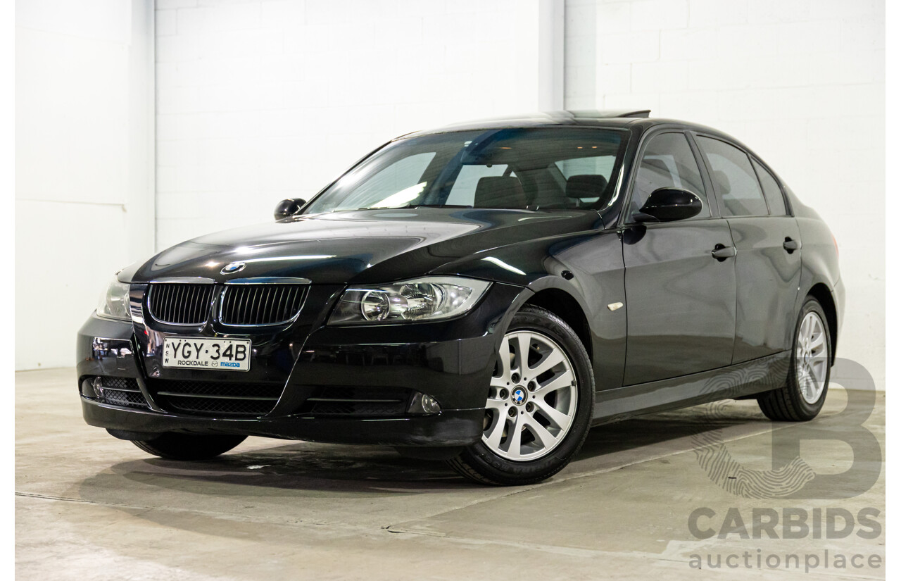 2/2007 BMW 320i Executive E90 4d Sedan Black Sapphire Metallic 2.0L